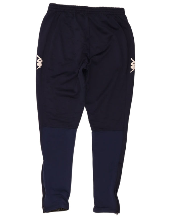 Kappa Pantalon de Survêtement Graphique Homme Large Bleu Marine Colourblock
