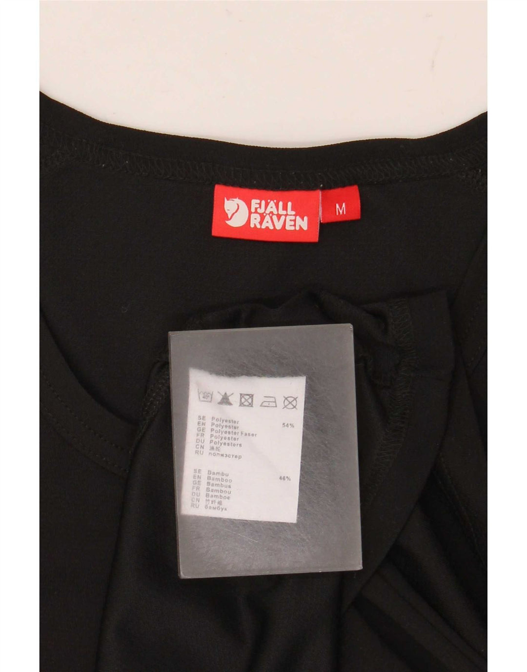 Fjall Raven T-Shirt Femme UK 14 Moyen Noir Polyester
