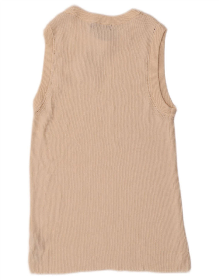Marks & Spencer Débardeur pour femme UK 14 Medium Off White Cotton