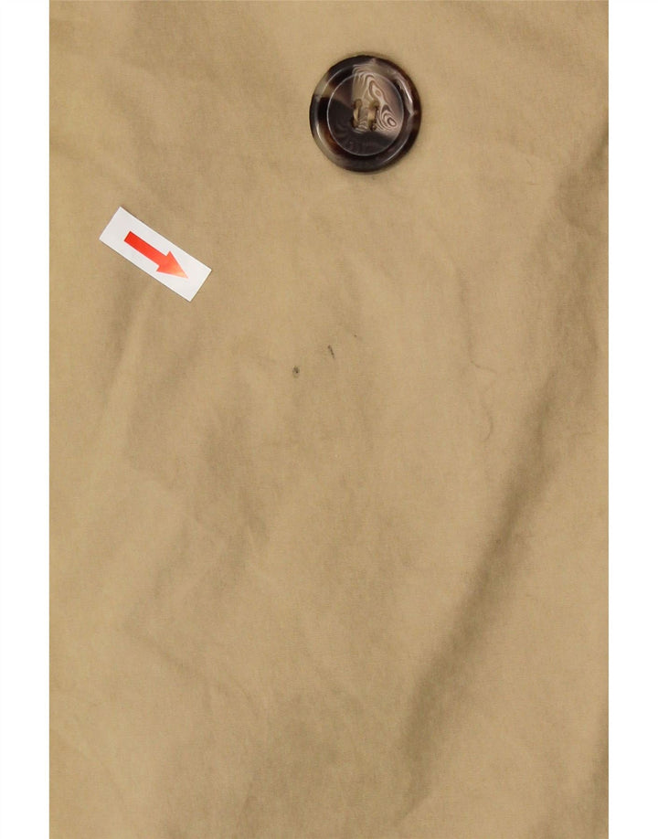 Zara Trench Femme UK 14 Coton Beige Moyen