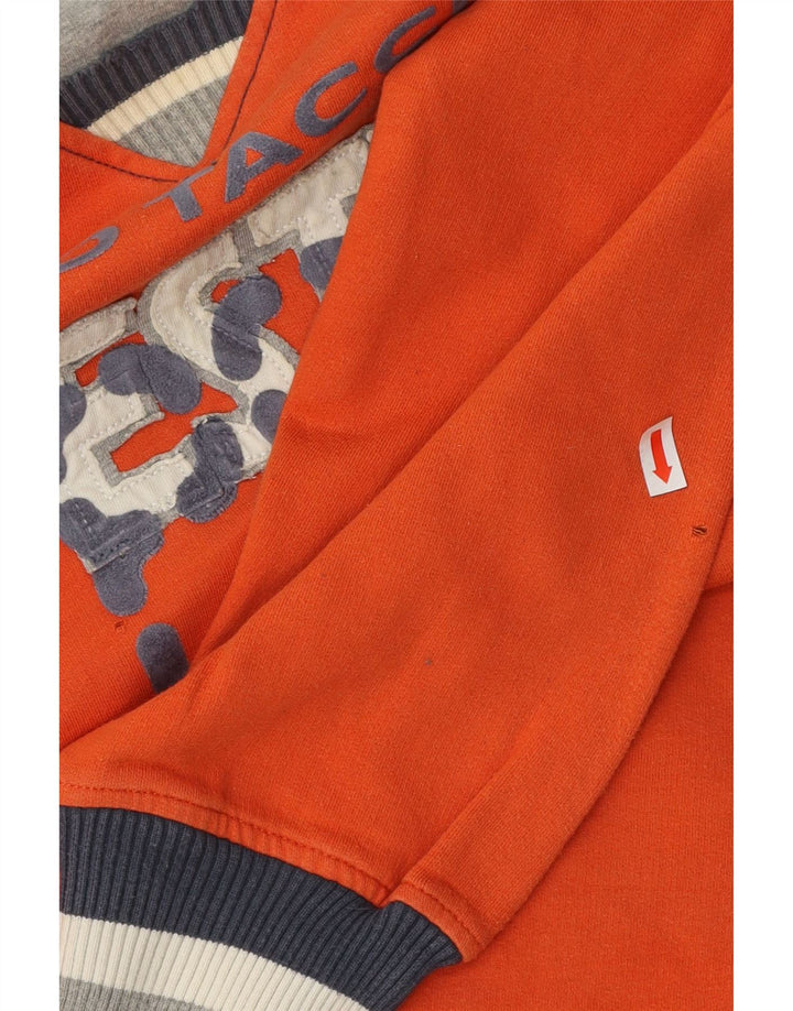 Sergio Tacchini Sweat-shirt graphique pour homme en coton orange moyen