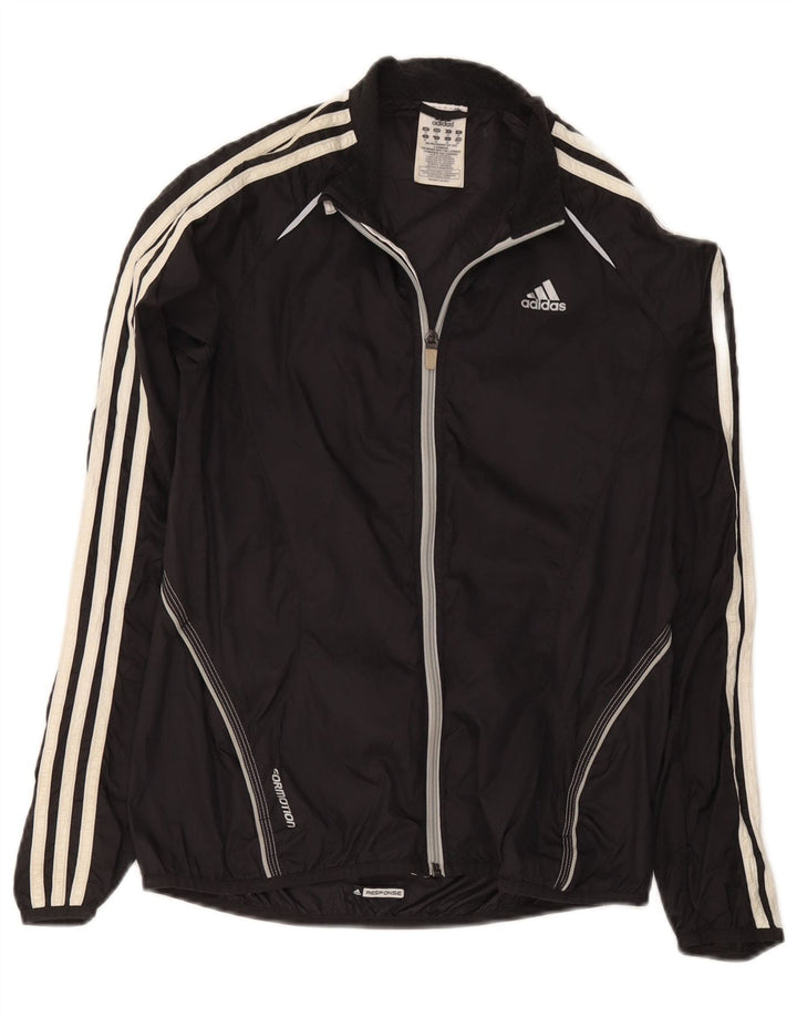 Adidas Veste de survêtement pour femme UK 10 Petit nylon noir
