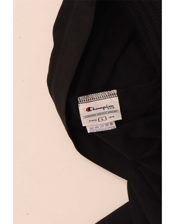 Champion Pantalon de survêtement pour femme UK 14 Large Noir Polyester