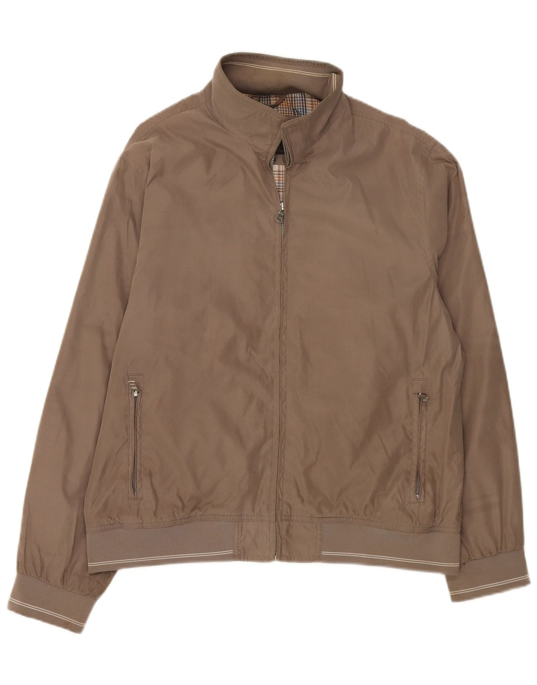 Marks & Spencer Veste Bomber Homme UK 40 Large Marron Polyester