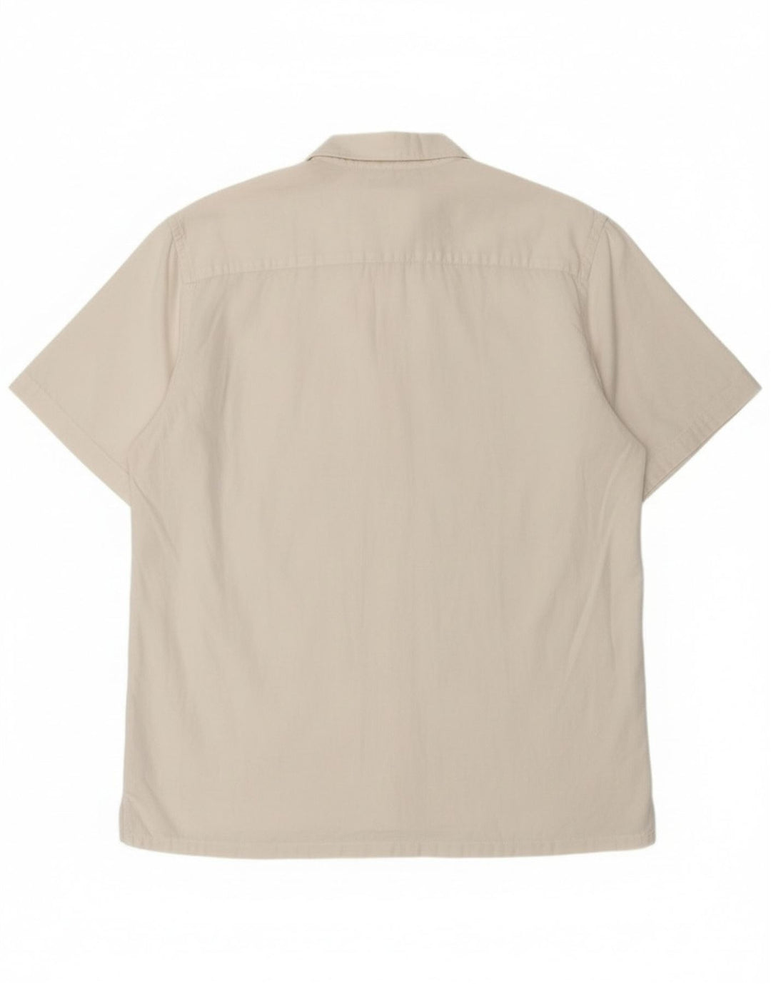 Sisley Chemise À Manches Courtes Regular Fit Lin Blanc Moyen