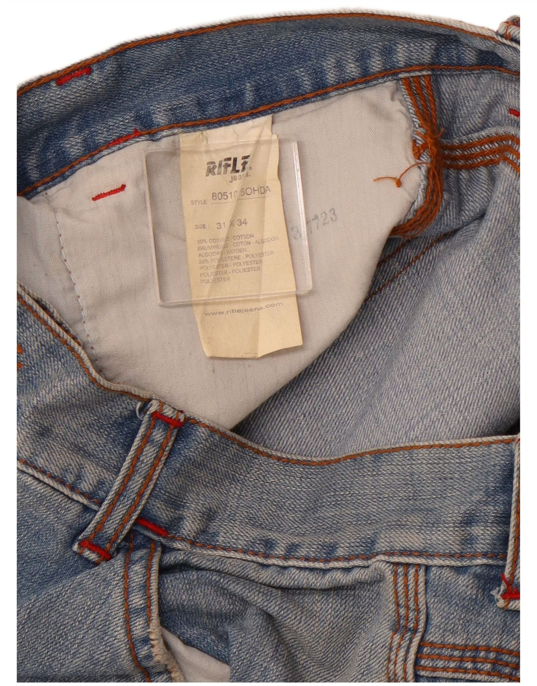 RIFLE Jean ample homme W31 L30 bleu coton