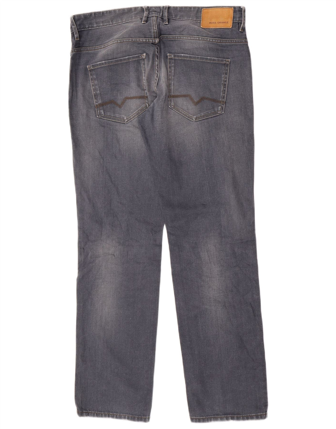 Hugo Boss Jean droit W34 L32 gris coton homme