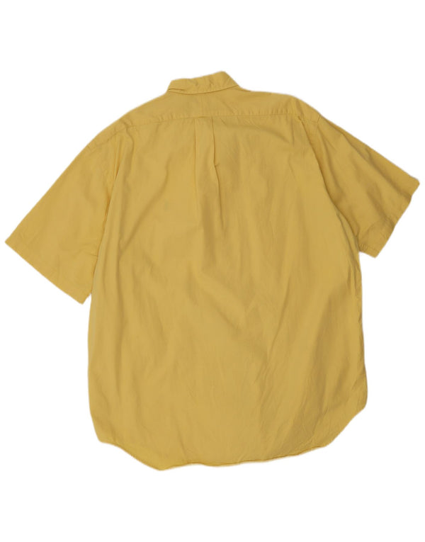Ralph Lauren Chemise à manches courtes pour hommes Grand coton jaune
