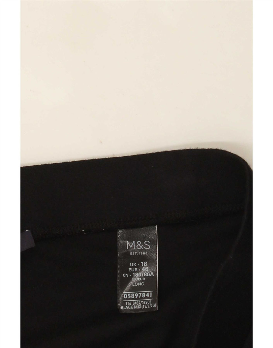 Marks & Spencer Leggings Femme UK 18 XL Noir Viscose