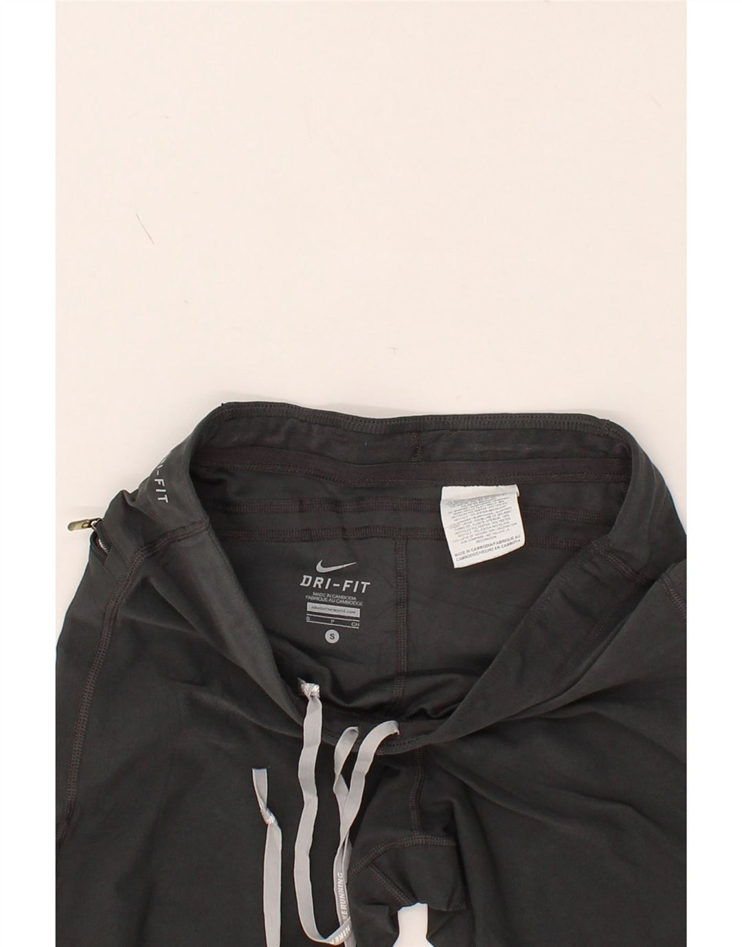 NIKE Womens Dri Fit Bermuda Sport Shorts UK 10 Small  Grey Polyester Vintage Nike and Second-Hand Nike from Messina Hembry 