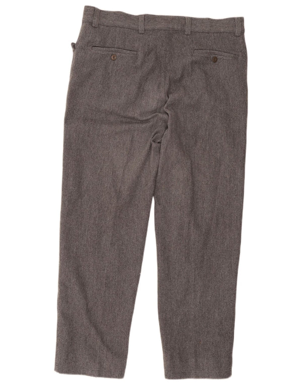 Versace Pantalon de costume droit pour homme IT 52 XL W38 L29 Gris Laine