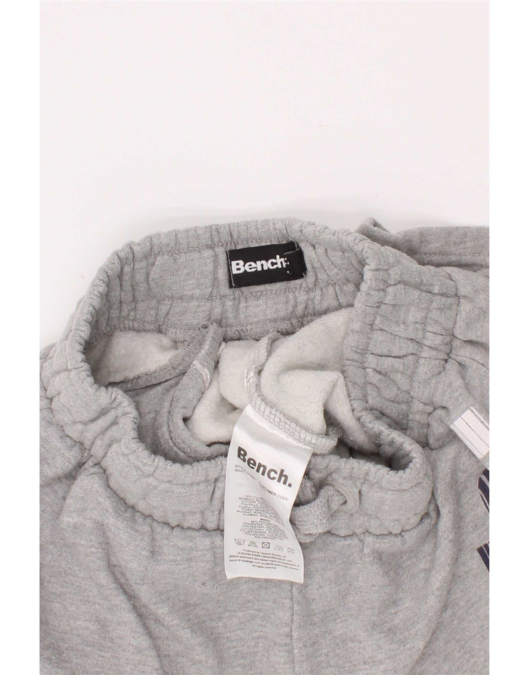 Bench Short de Sport Graphique Garçon 9-10 Ans Gris Coton