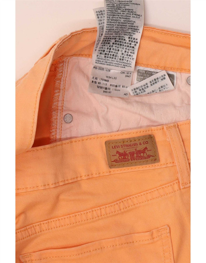 Levi's Jean Jegging Femme W34 L32 Orange Coton