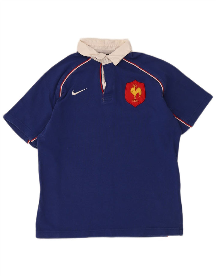 NIKE Polo de Rugby Garçon 12-13 Ans Grand Bleu
