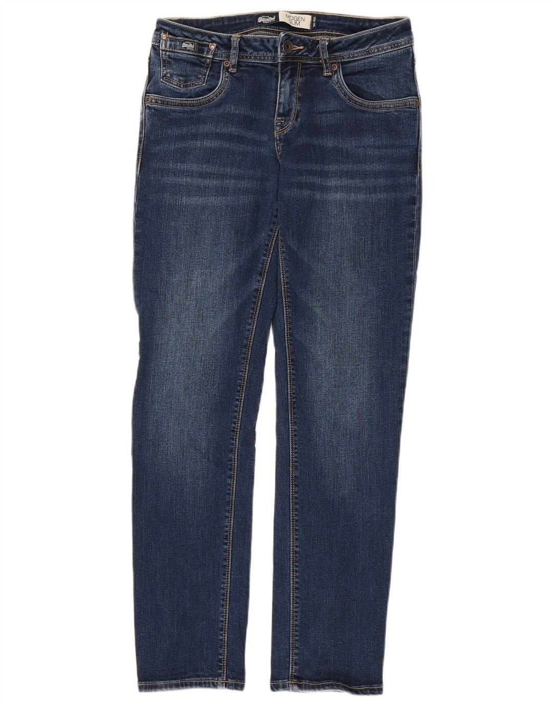 Superdry Jean Slim Imogen Femme W28 L30 Bleu Coton