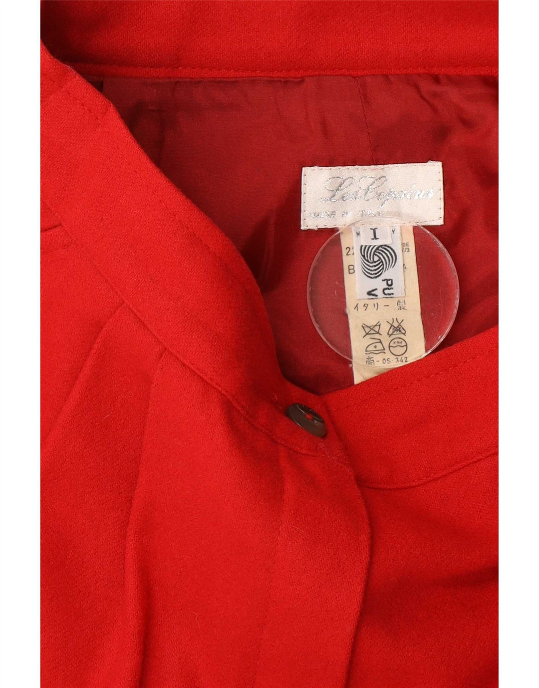 Les Copains Jupe Crayon Femme W26 Petite Laine Vierge Rouge