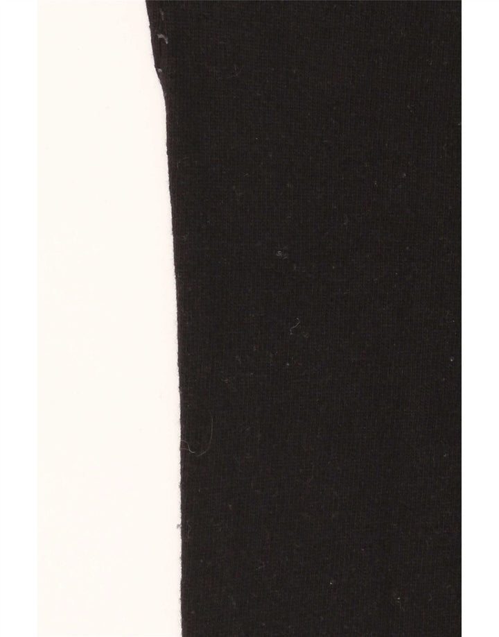 Benetton Pull col roulé pour femme UK 10 Petite laine noire