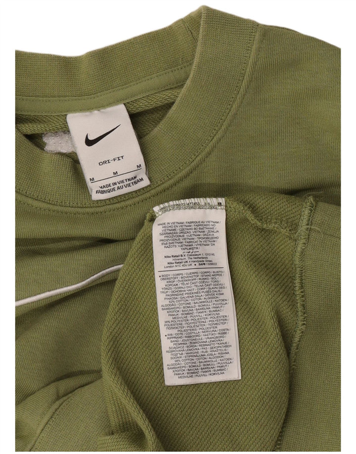 Nike Femme Dri Fit Graphic Sweat-shirt surdimensionné UK 14 Vert moyen