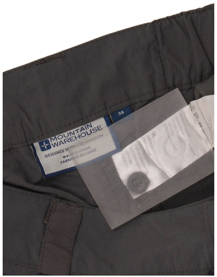 Mountain Warehouse Bermuda cargo pour homme W34 en nylon gris Taille L
