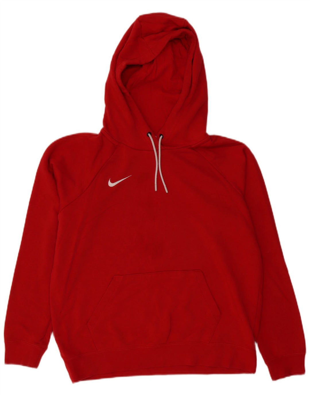 Nike Pull à capuche surdimensionné pour femme UK 14 Rouge moyen Coton