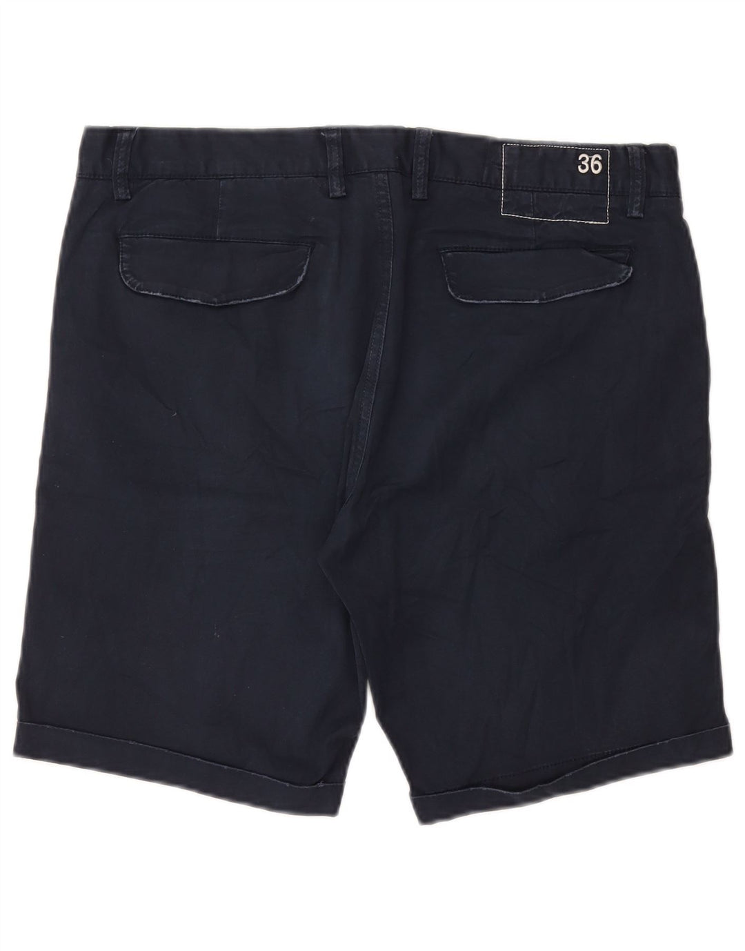 Sun68 Short Chino Homme W36 Large Bleu Marine Coton