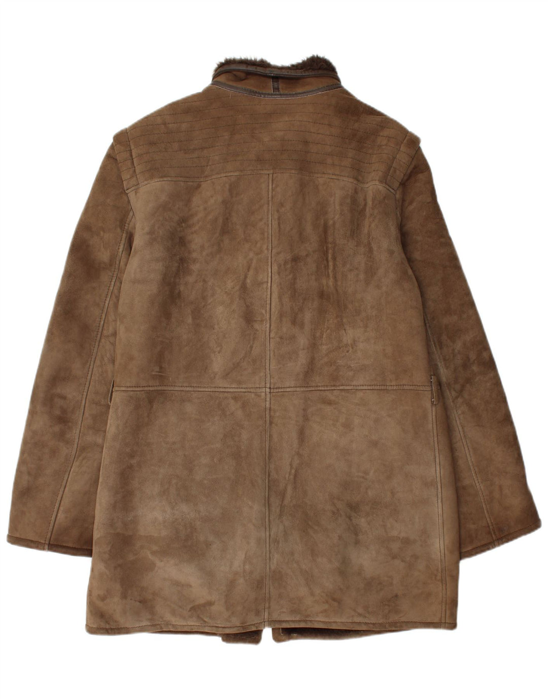 vintage Mens Shearling Overcoat UK 40 Grand Shearling Brun