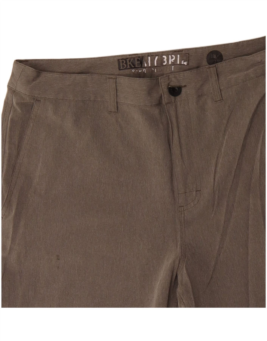 BKE Short Chino Homme W33 Gris Moyen Polyester