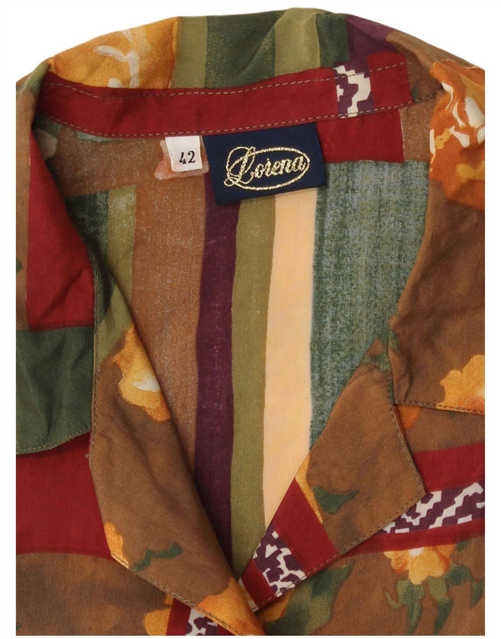 Lorena Femme Chemisier IT 42 Moyen Multicolore Patchwork Rétro