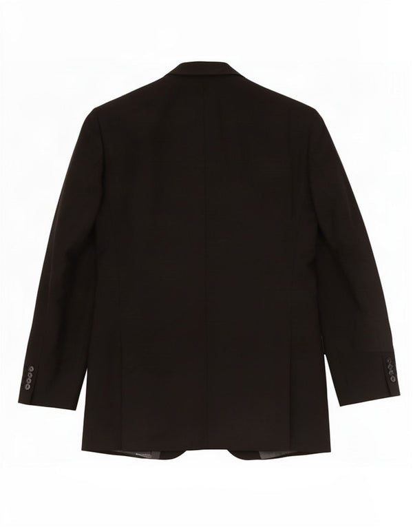 Marks & Spencer Veste blazer longue à 3 boutons pour homme UK 40 Noir moyen