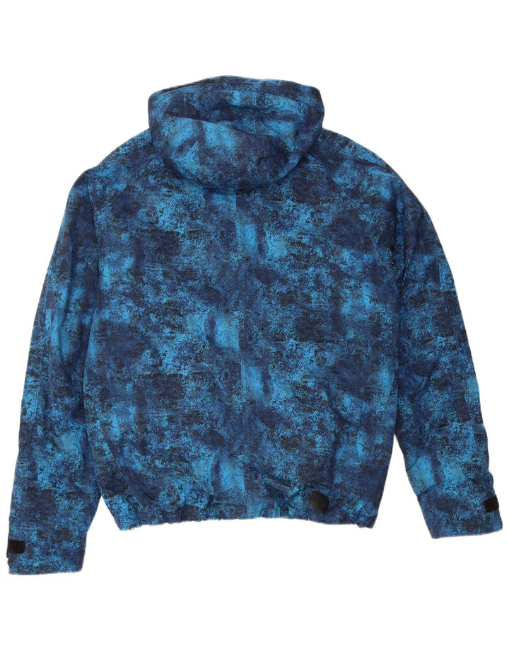 CHIEMSEE Veste coupe-vent à capuche pour homme UK 38 Bleu moyen Tie Dye