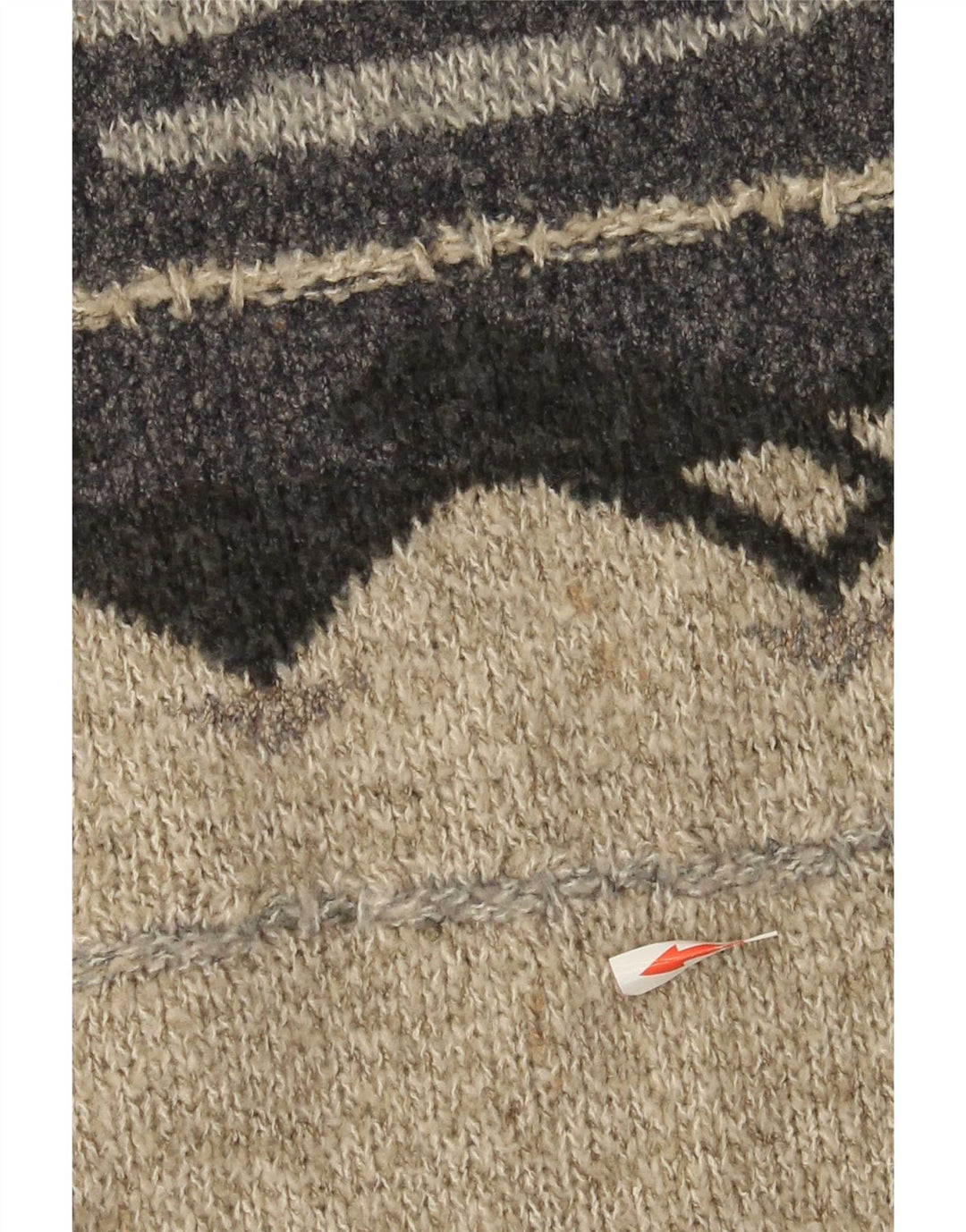 COMPASS CARD Pull col V pour homme IT 52 Large Gris Géométrique