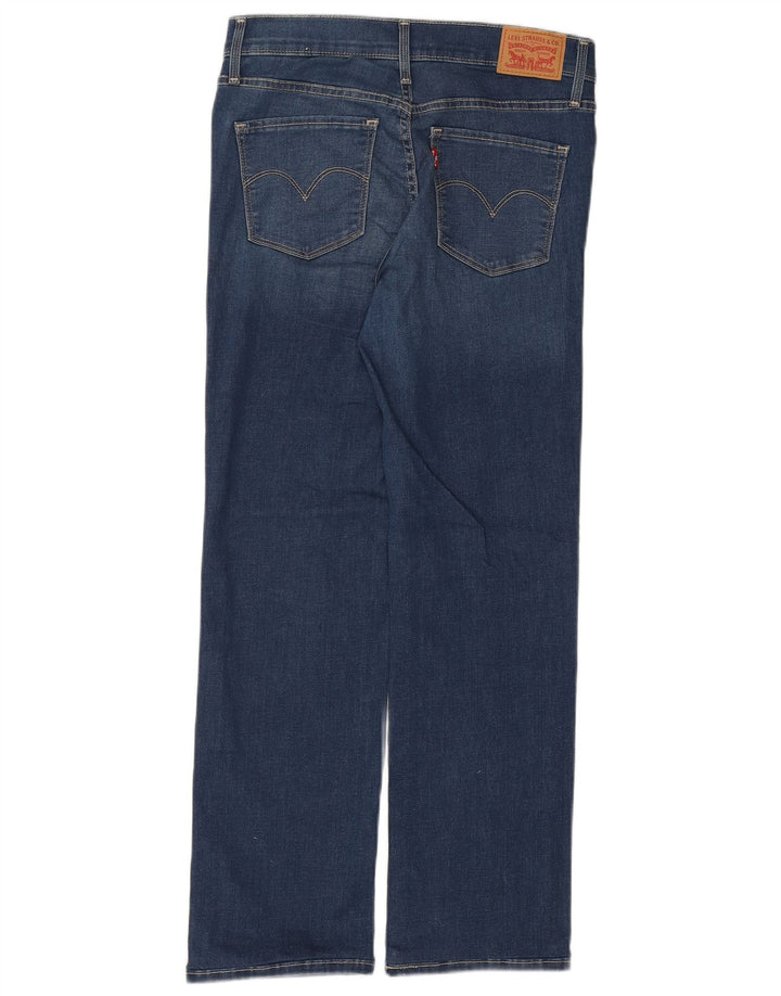 LEVI'S Womens 314 Shaping Straight Jeans W28 L27 Blue Polyester