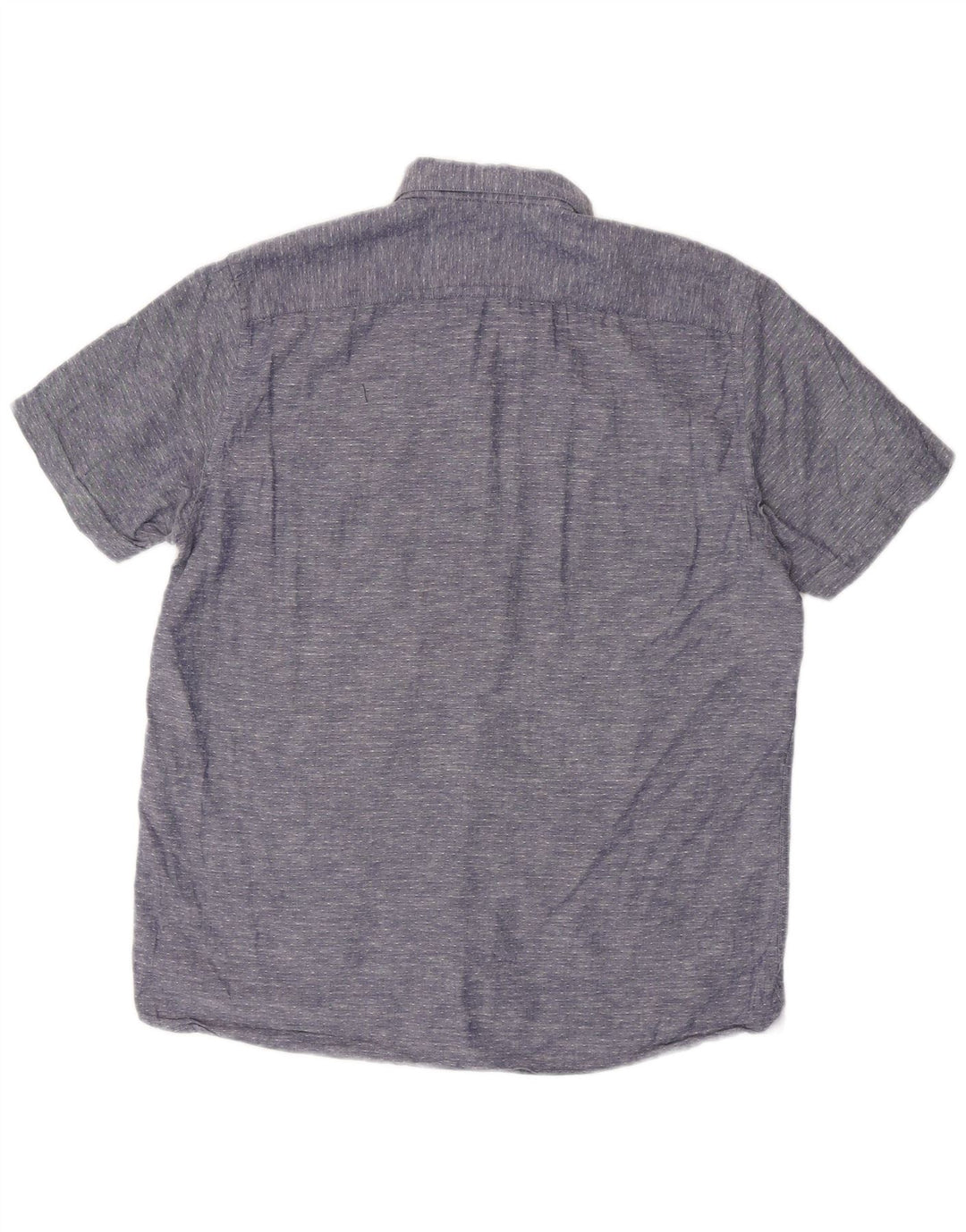 TED BAKER Chemise à manches courtes pour homme Taille 3 Coton moucheté bleu marine moyen