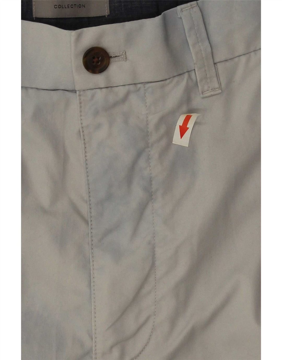 Marks & Spencer Short Chino Homme W34 Grand Gris Coton