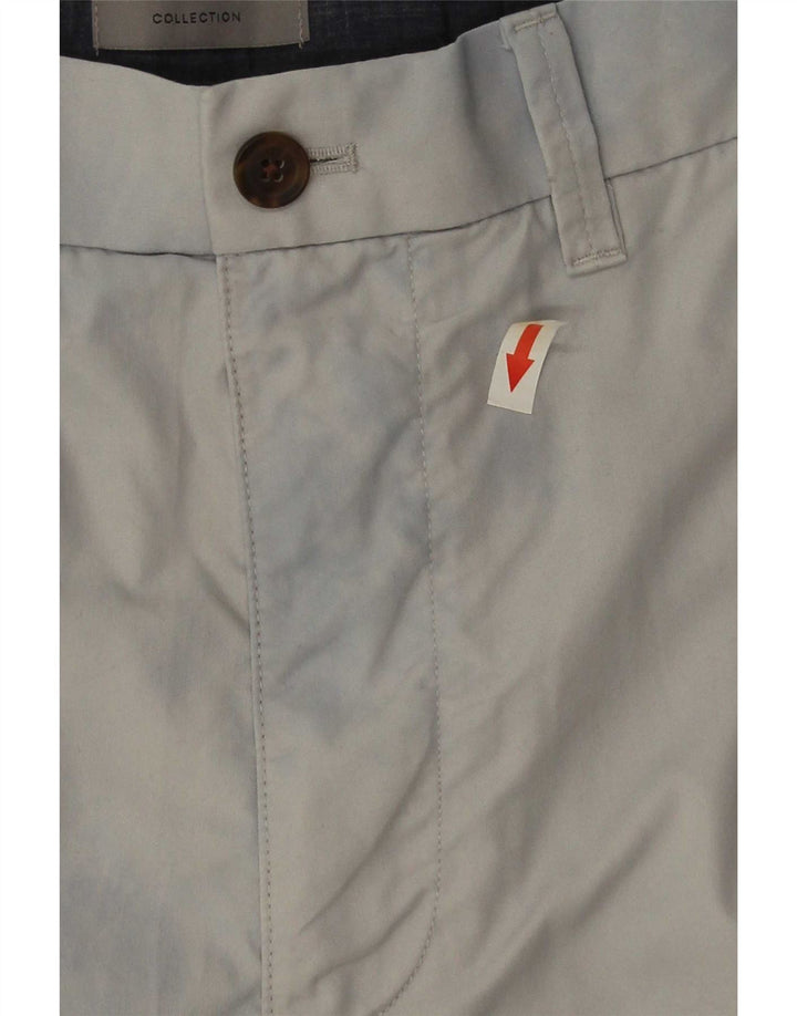Marks & Spencer Short Chino Homme W34 Grand Gris Coton