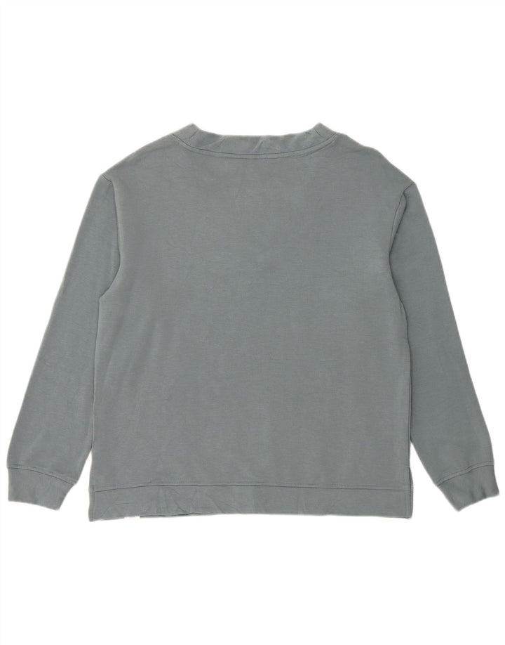 ORVIS Sweat-shirt surdimensionné pour femme UK 10 Petit Bleu Modal