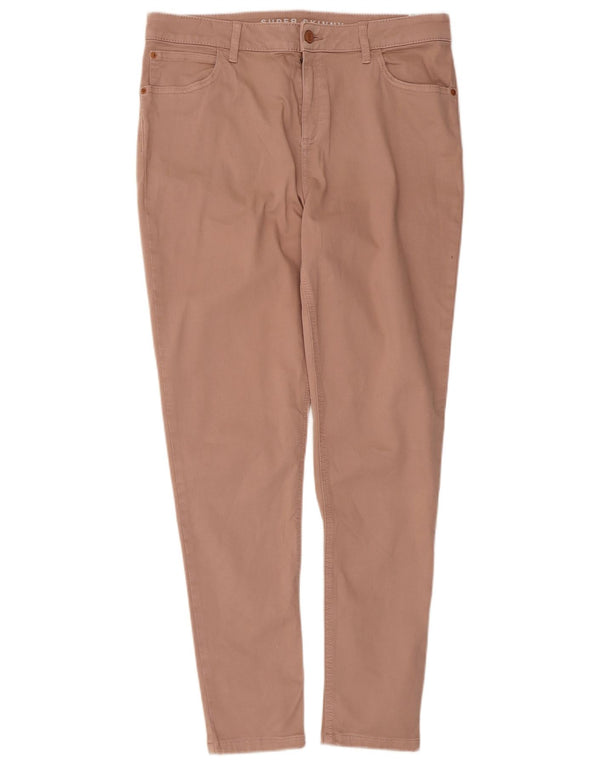 Marks & Spencer Pantalon décontracté pour femme UK 14 Large W32 L28 Rose