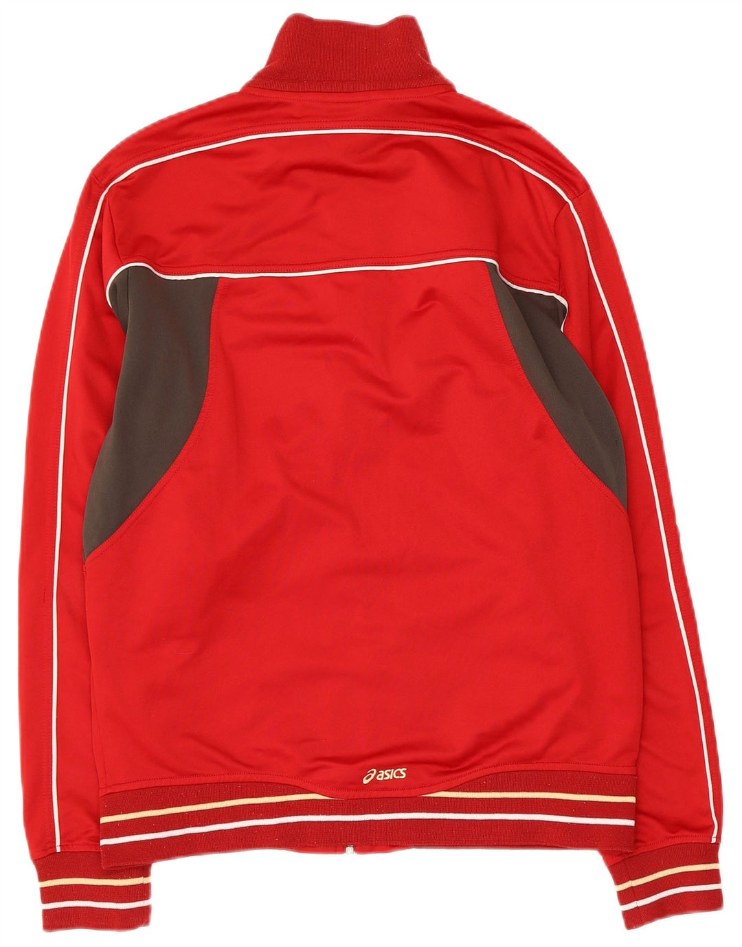 ASICS Veste de survêtement pour homme en polyester color block rouge moyen