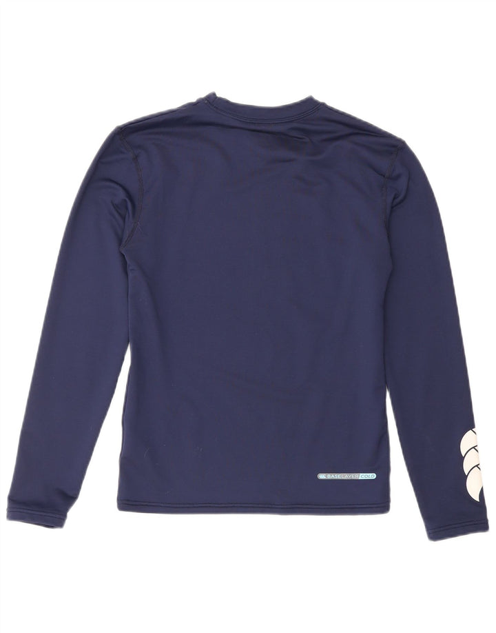 Canterbury Haut graphique à manches longues pour garçon 8-9 ans Bleu marine Taille L