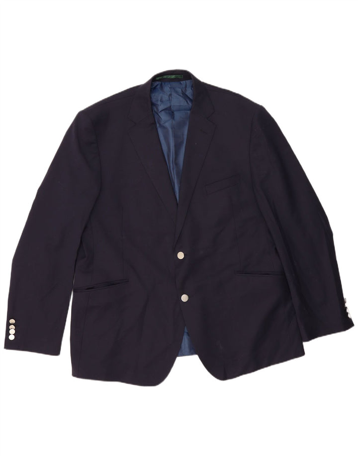 Marks & Spencer Veste blazer à 2 boutons pour homme UK 46 3XL Bleu marine classique
