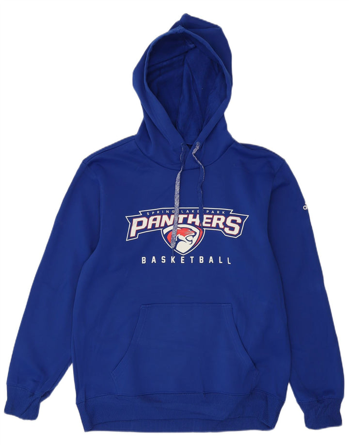 Adidas Pull à capuche Panthers Graphic pour homme en polyester bleu moyen