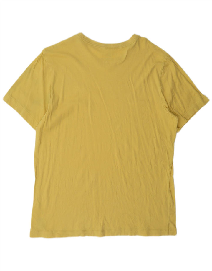 Nike T-Shirt Homme Grand Jaune Coton
