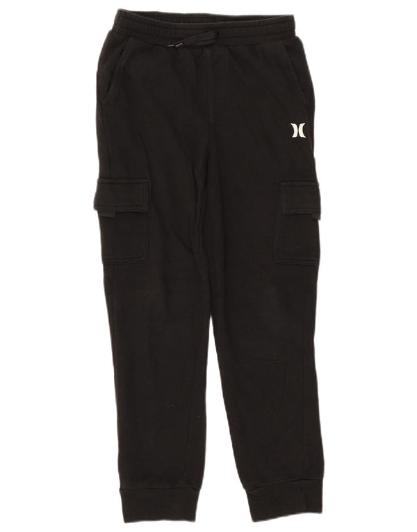 Hurley Pantalon de survêtement cargo pour garçon 10-11 ans Noir moyen