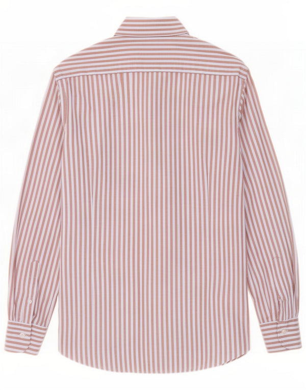 Massimo Dutti Chemise homme marron moyen à fines rayures