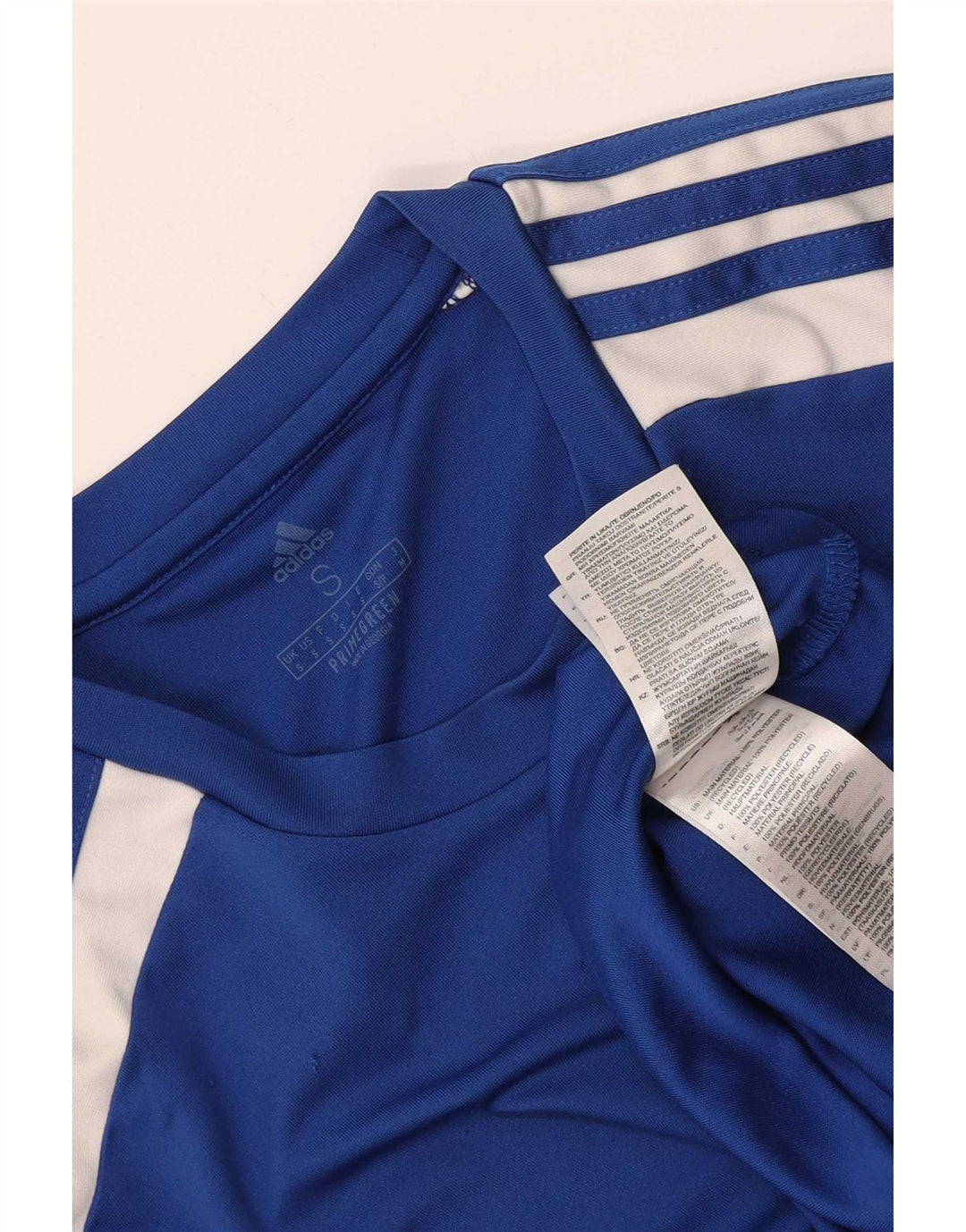 Adidas Hommes Aeroready T-Shirt Haut Petit Bleu Colorblock Polyester