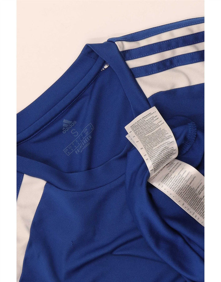 Adidas Hommes Aeroready T-Shirt Haut Petit Bleu Colorblock Polyester