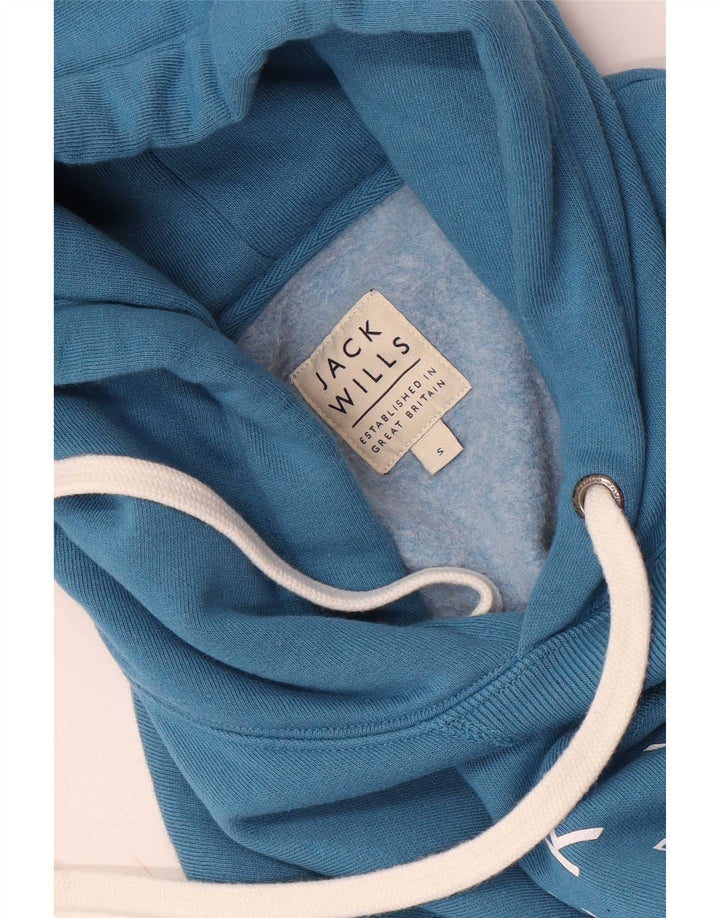 Jack Wills Pull à capuche graphique pour hommes, petit, bleu