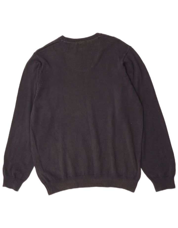 Marks & Spencer Pull à col rond Blue Harbour pour homme, grand bleu marine