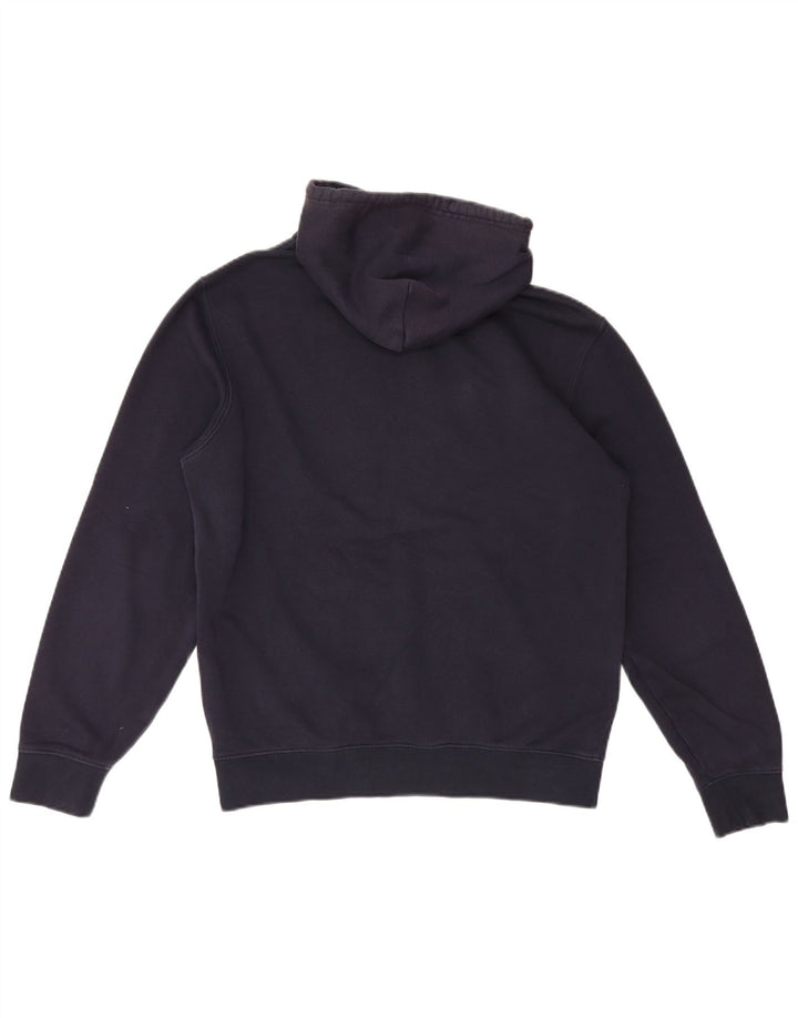 Champion Pull à Capuche Graphique Homme Bleu Marine Moyen Coton
