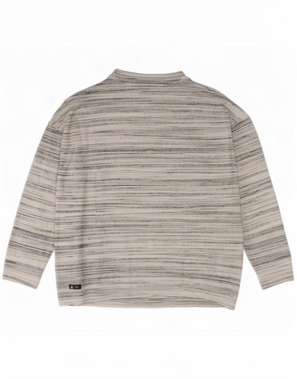 Marks & Spencer Chemisier coupe ample pour femme UK 14 Large Gris Rayé